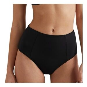 Good American Black High-Waist Bikini Bottom